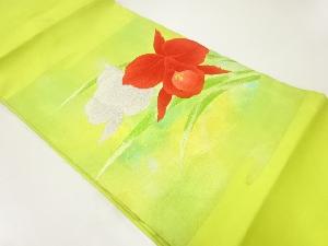 蘭模様織出し名古屋帯